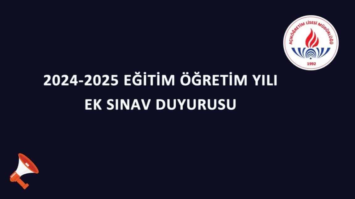 EK SINAV DUYURUSU